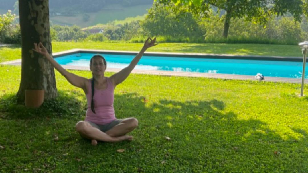 Morgenyoga am Feiertag